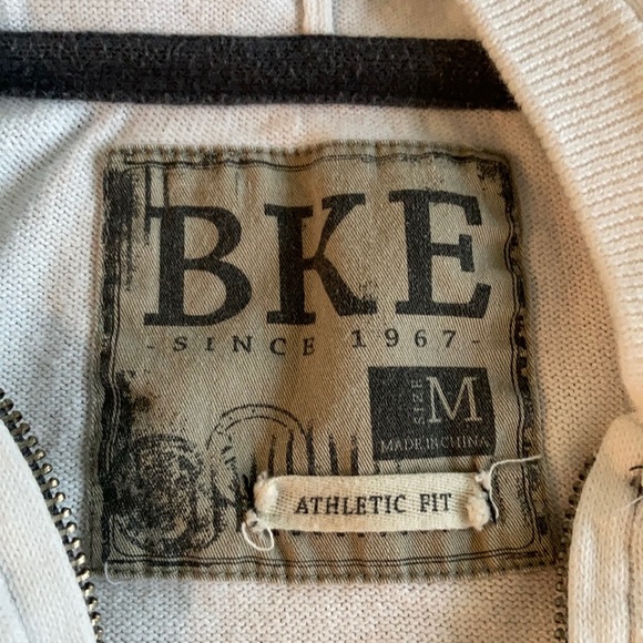 BKE (BUCKLE)  Striped sweater zip up hoodie M EUC - Picture 2 of 6